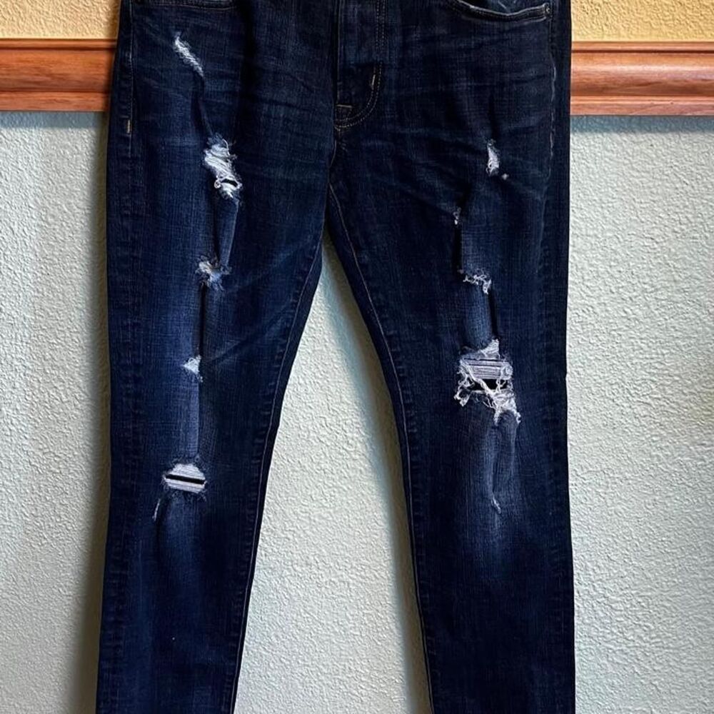 American-eagle Men's Blue and Navy Jeans